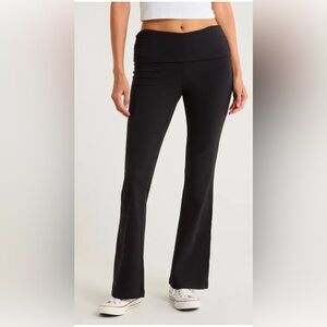 H&M Black Flare Fold Over Pant